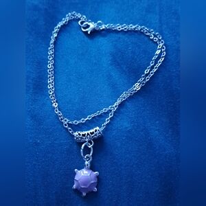 Silver Turtle Pendant Necklace